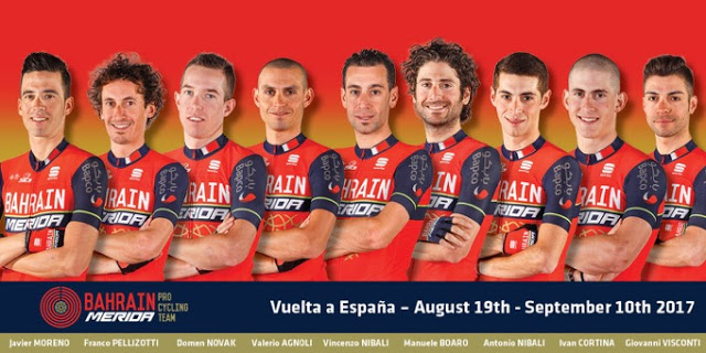 Bahrain Merida lineup for the Vuelta a España 2017