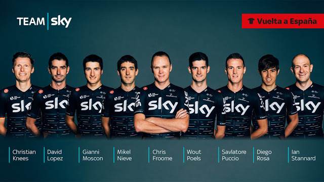 Team Sky announced Vuelta a España lineup