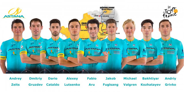 Astana Proteam for 2017 Tour de France