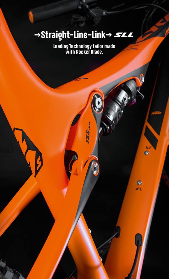New Straight Line Link technology from KTM