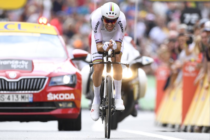 Tom Dumoulin storms to TDF time trial stage 20 win and secures 2nd in the GC