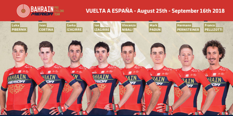 A very competitive Bahrain Merida Pro Cycling Team for the Vuelta
