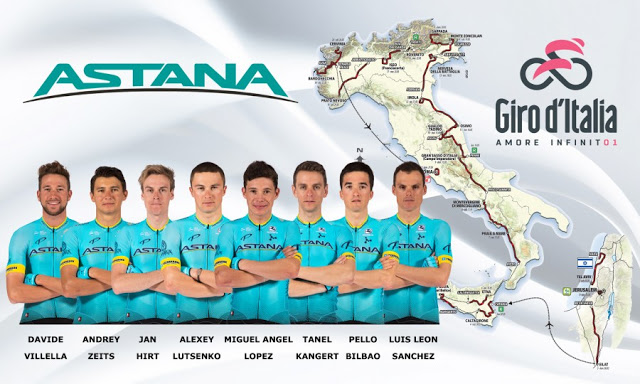 Giro d'Italia. Team's roster