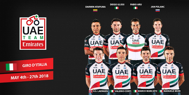 Giro d’Italia: a UAE Team Emirates built for Fabio Aru