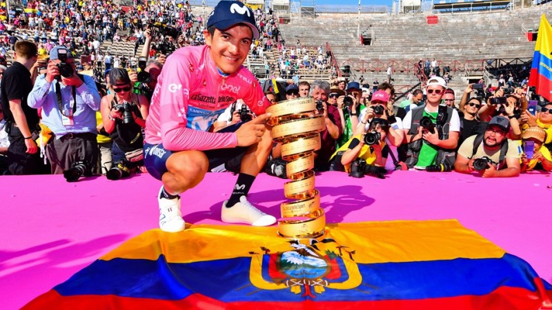 Richard Carapaz, Movistar Team Triumph in Giro d’Italia
