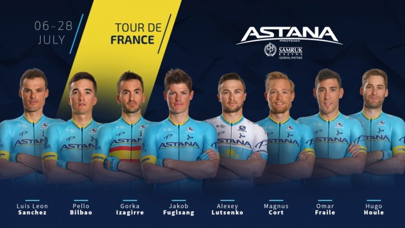 Astana Pro Team Presents Tour de France Roster