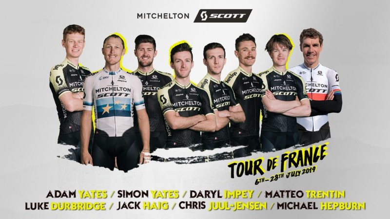 Mitchelton-SCOTT Name Team to Support Adam Yates at Tour de France