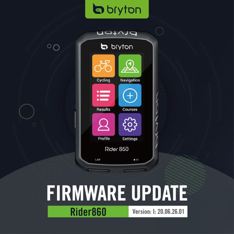 Bryton Rider 860 Update | BikeToday.news
