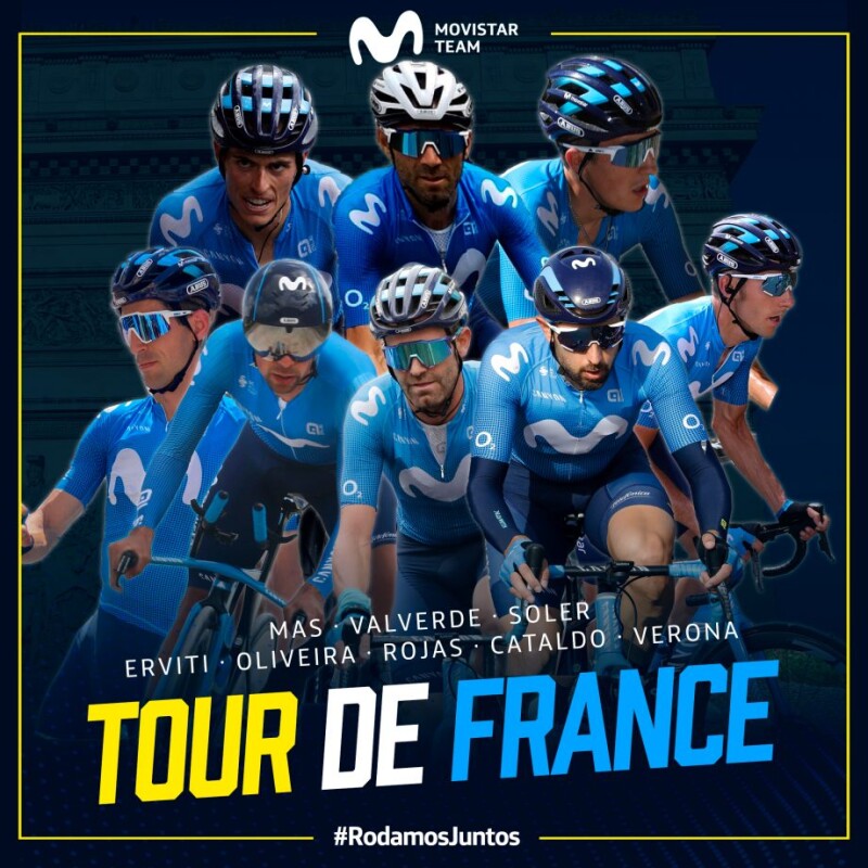Movistar Team Confirms 2020 Tour de France Lineup