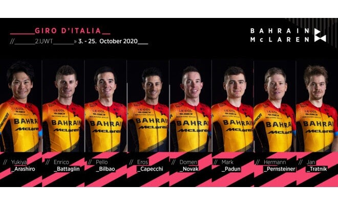 Team Bahrain McLAREN Announces 2020 Giro d’Italia Squad