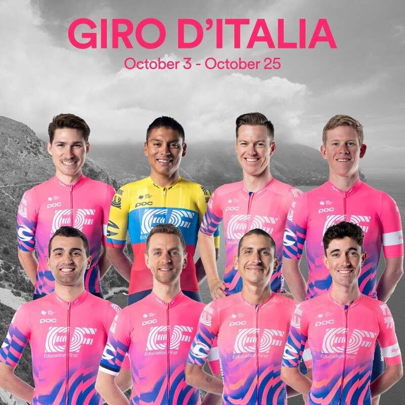 EF Education First Pro Cycling: "Our Giro d’Italia Squad is Ready for Their Lap Around Italy"