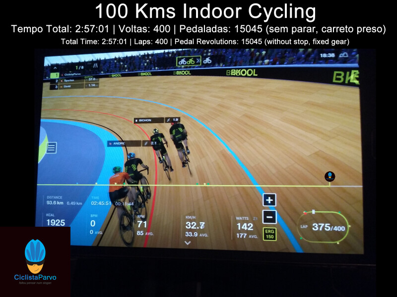 100 Kms Indoor Cycling