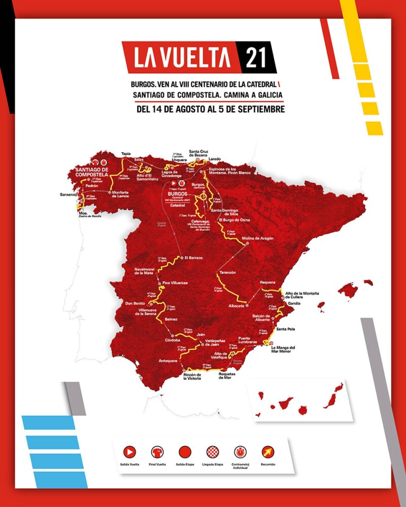 The Route of La Vuelta 21 BikeToday.news