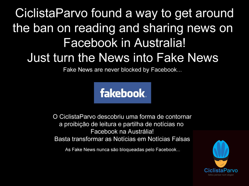 CiclistaParvo found a way to get around the ban on reading and sharing news on Facebook in Australia