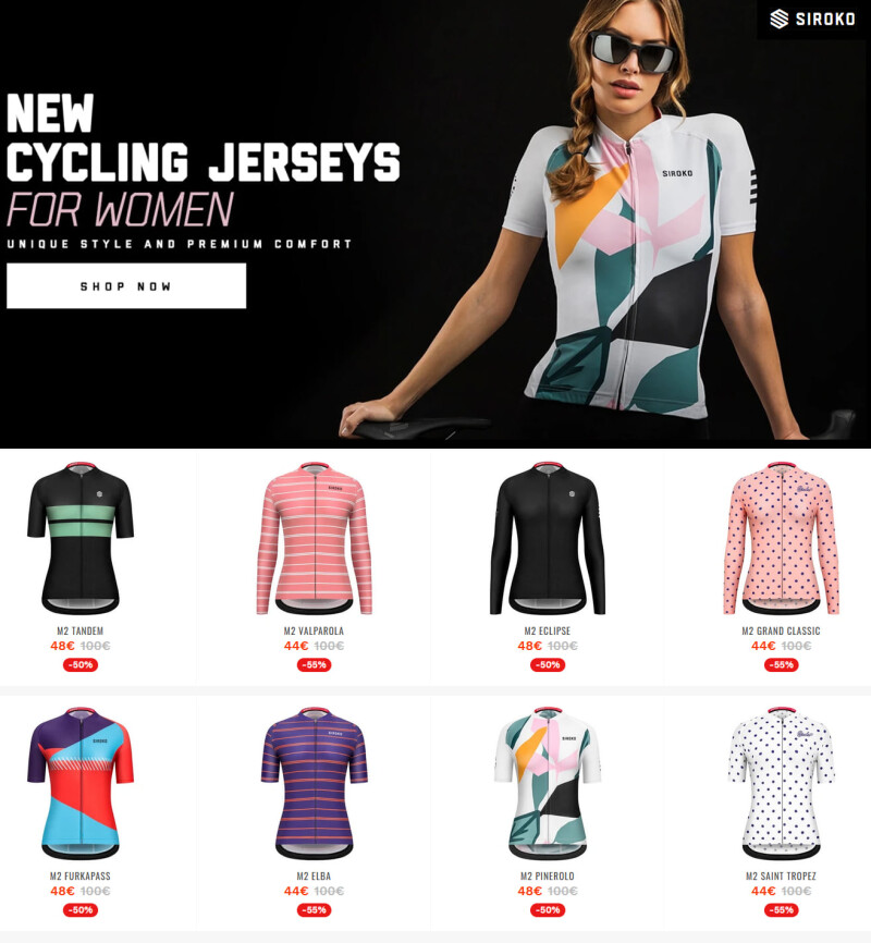 New Siroko Cycling Jerseys for Women