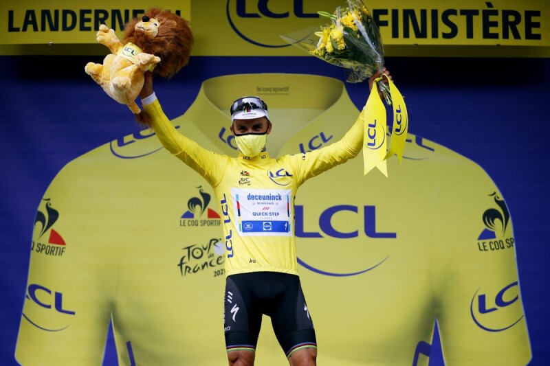 Victory and the Yellow Jersey for Julian Alaphilippe on the Opening Stage of Le Tour de France