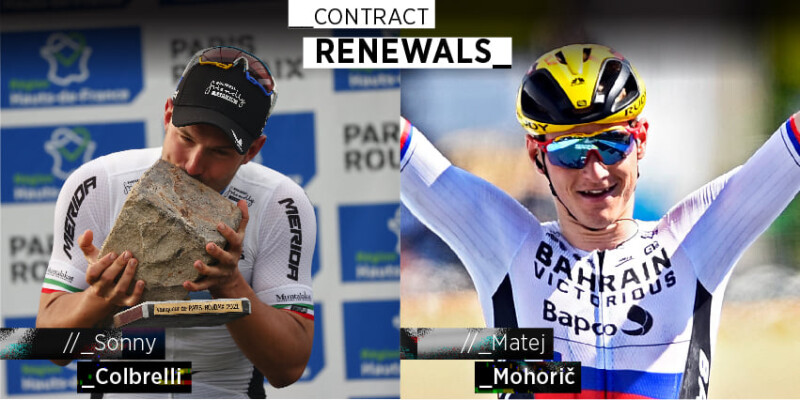 Matej Mohorič and Sonny Colbrelli Renew Contracts with Bahrain Victorious