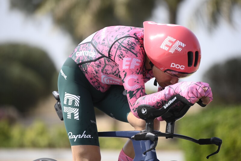 Bissegger Wins Stage 3 of the UAE Tour and is the New Red Jersey