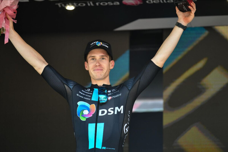 Team DSM’s Alberto Dainese Storms to Giro d’Italia Sprint Stage Victory