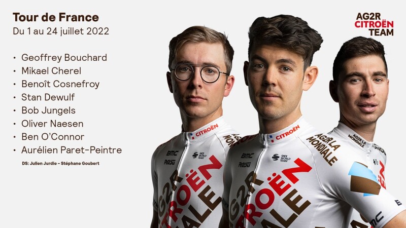 AG2R CITROËN Team for the Tour de France 2022