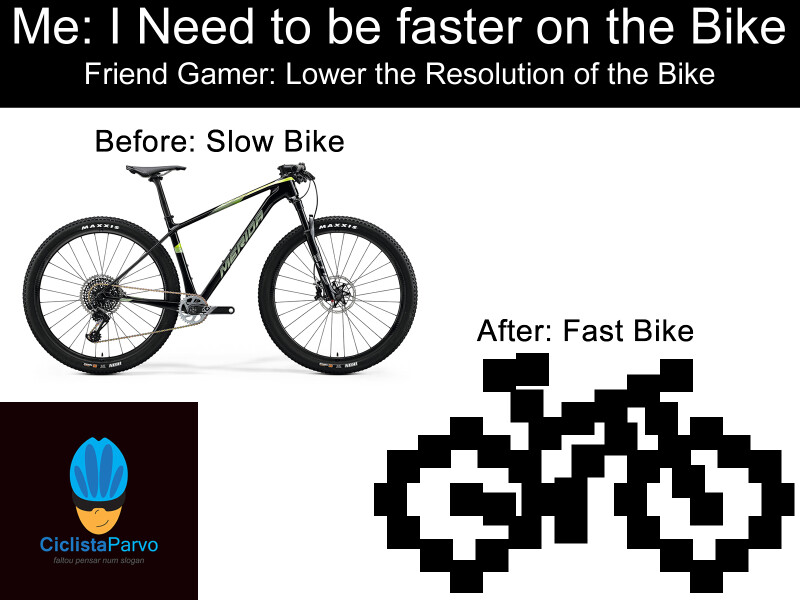 Me: I Need to be faster on the Bike