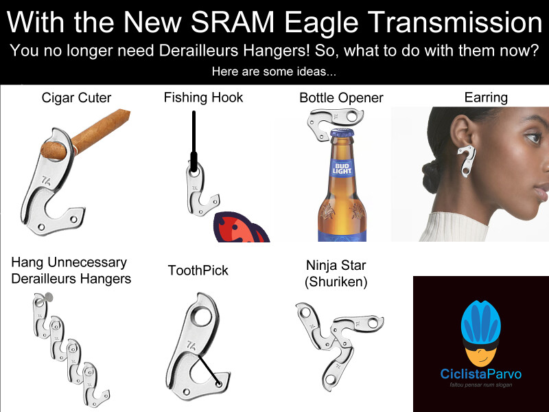 With the New SRAM Eagle Transmission You no longer need Derailleurs Hangers!