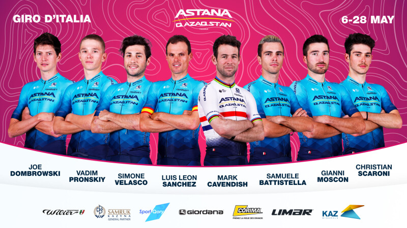 Astana Qazaqstan Team for Giro d’Italia 2023