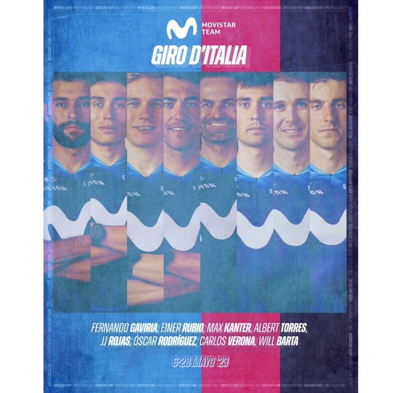 Movistar Team with New Goals for 2023 Men’s Giro d’Italia