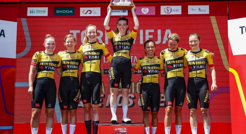 Team Jumbo-Visma Takes Sensational Victory in Team Time Trial Vuelta Femenina