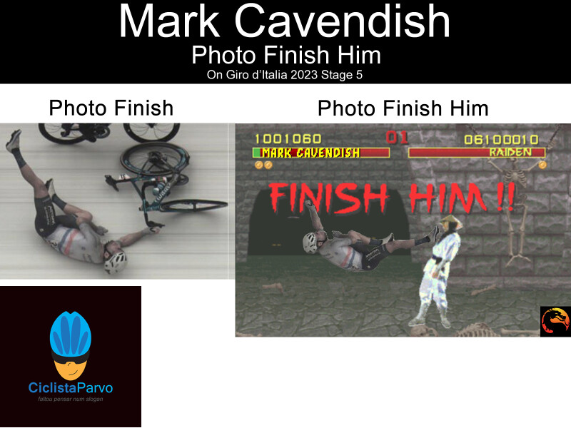 Mark Cavendish Photo Finish Him
