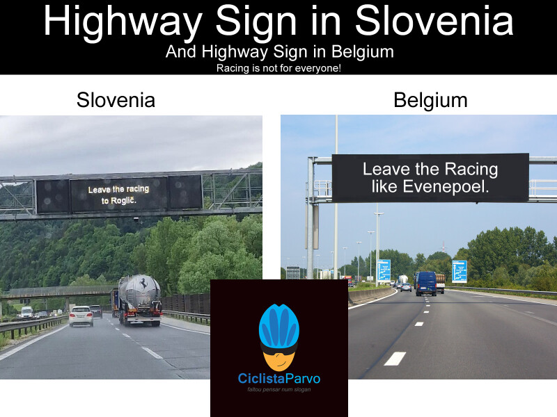 Highway Sign in Slovenia