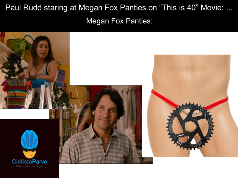Paul Rudd staring at Megan Fox Panties on “This is 40” Movie