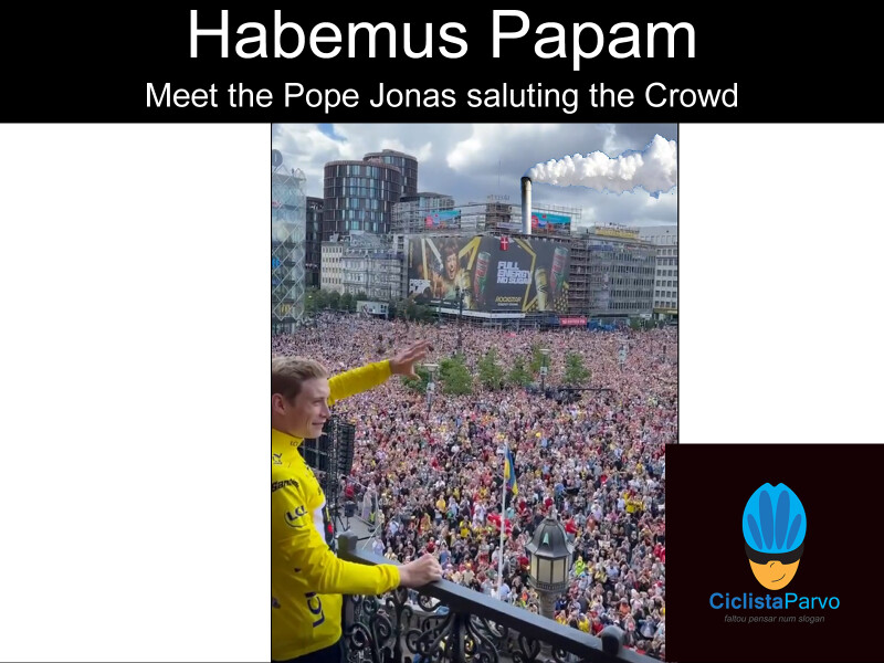 Habemus Papam - Meet the Pope Jonas saluting the Crowd