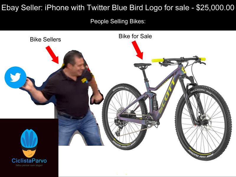 Ebay Seller: iPhone with Twitter Blue Bird Logo for sale - $25,000.00