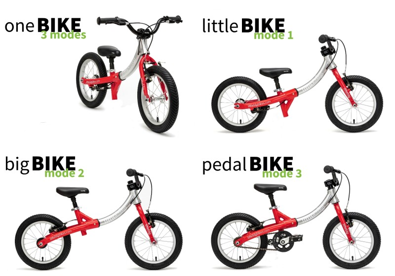 Article by LittleBig Bikes: No need to choose between a balance bike and a pedal bike, LittleBig is both!