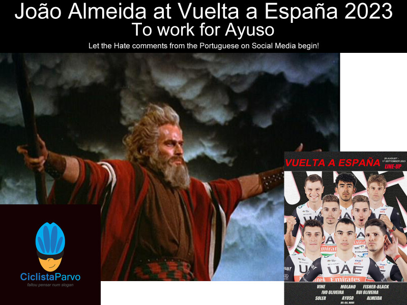 João Almeida at Vuelta a España 2023 to work for Ayuso