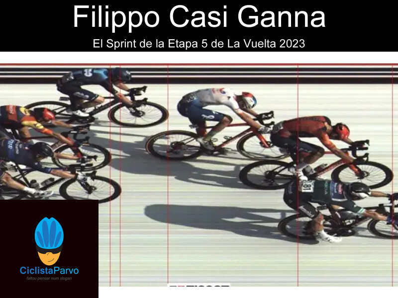 Filippo Casi Ganna el Sprint de la Etapa 5 de La Vuelta 2023