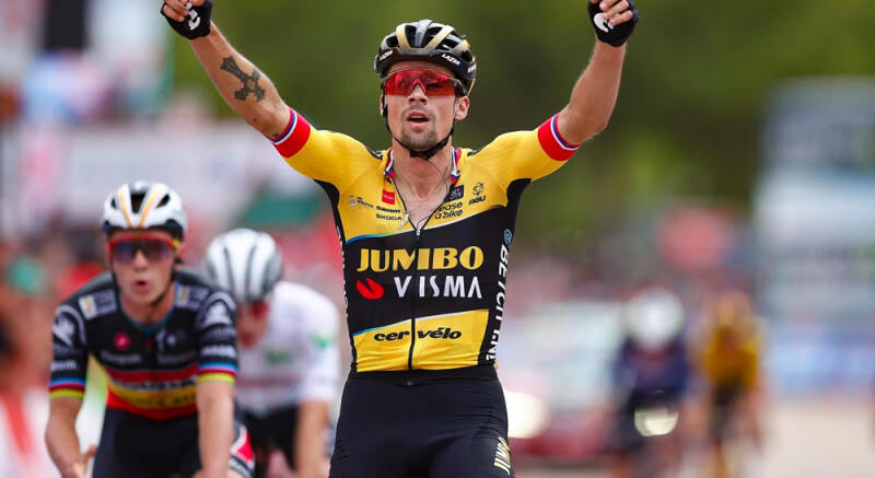 Roglic secures second stage win for Team Jumbo-Visma, Kuss takes lead