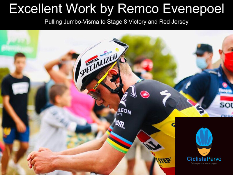 Excellent Work by Remco Evenepoel Pulling Jumbo-Visma to Stage 8 Victory and Red Jersey