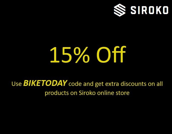 15% off on Siroko Online Store - on Cycling, Snow, Fitness, LifeStyle and also Kids products!