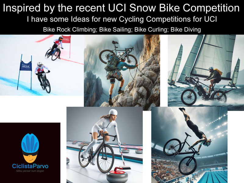 Inspired by the recent UCI Snow Bike Competition... I have some Ideas for new Cycling Competitions