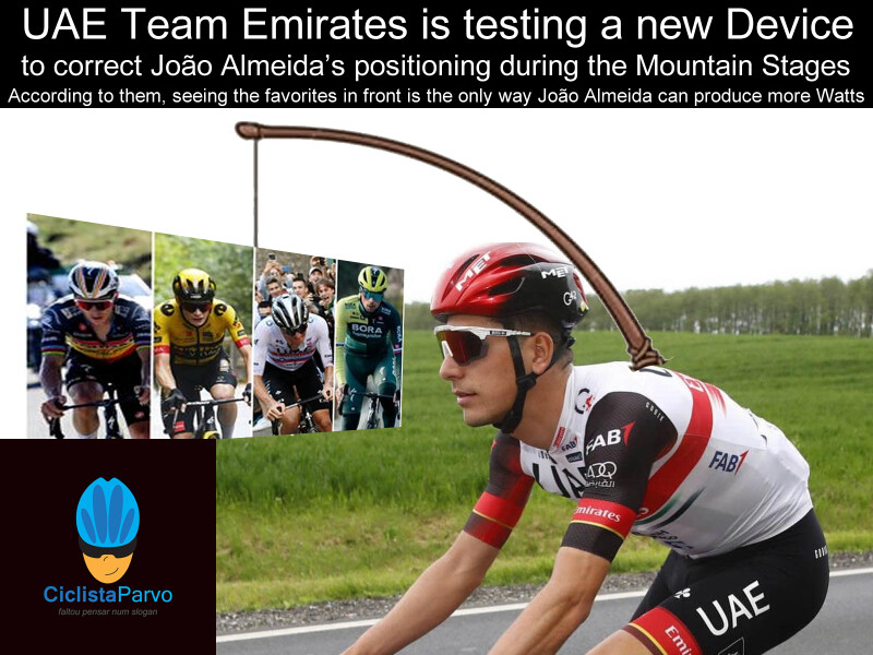 UAE Team Emirates is testing a new Device to correct João Almeida’s positioning during the Mountain Stages