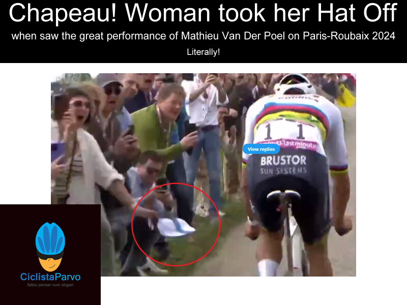 Chapeau! Woman took her Hat Off when saw the great performance of Mathieu Van Der Poel