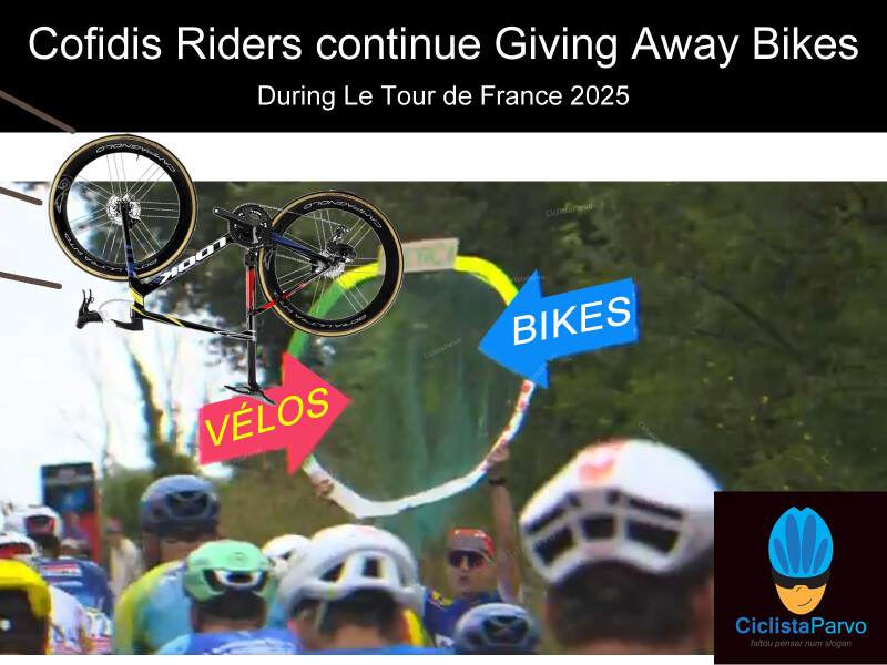 Cofidis Riders continue Giving Away Bikes During Le Tour de France 2025