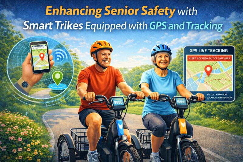 Enhancing Senior Safety with Smart Trikes Equipped with GPS and Tracking