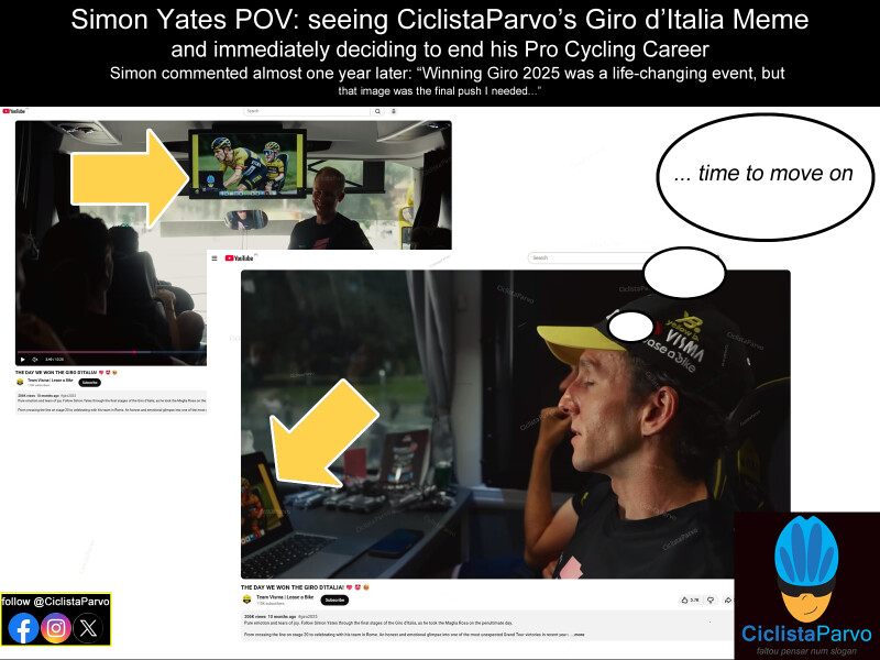 Simon Yates POV: seeing CiclistaParvo’s Giro d’Italia Meme