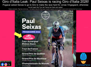 Giro d'Italia Leak: Paul Seixas is racing Giro d'Italia 2026!
