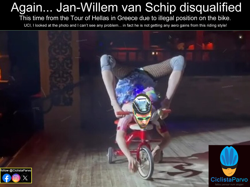 Again… Jan-Willem van Schip disqualified
