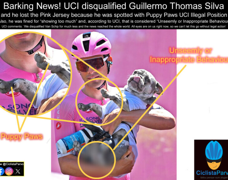 Barking News! UCI disqualified Guillermo Thomas Silva and he lost the Pink Jersey