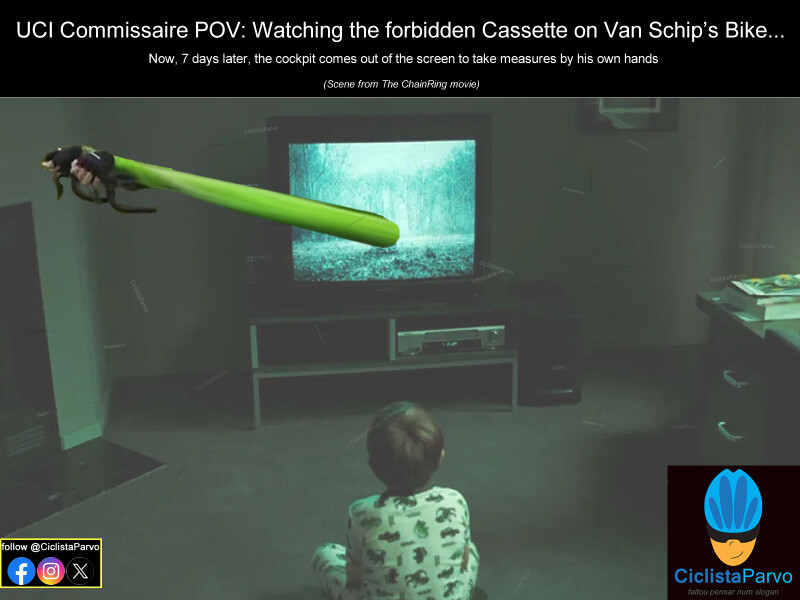 UCI Commissaire POV: Watching the forbidden Cassette on Van Schip's Bike...